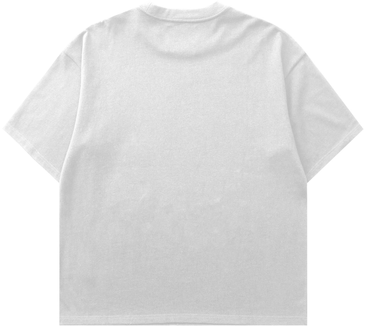 T-shirt boxy fit bianca basic logo